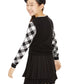 Charter Club Big Girls Buffalo Check Family Sweater  White Size X-Large