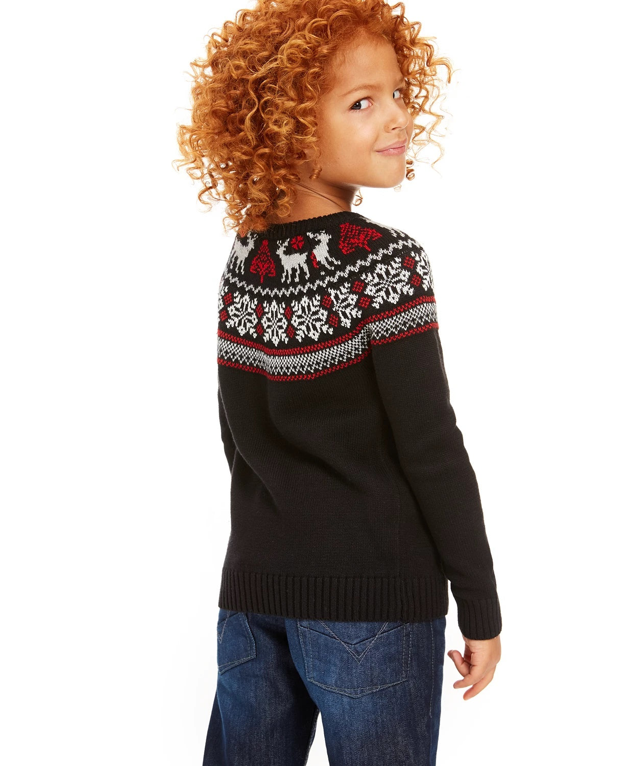 Charter Club Little Boys Fair Isle Family Sweater  Black Size 3T