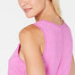 Ideology Women's Tie-Back Tank Top Purple Size X-Small