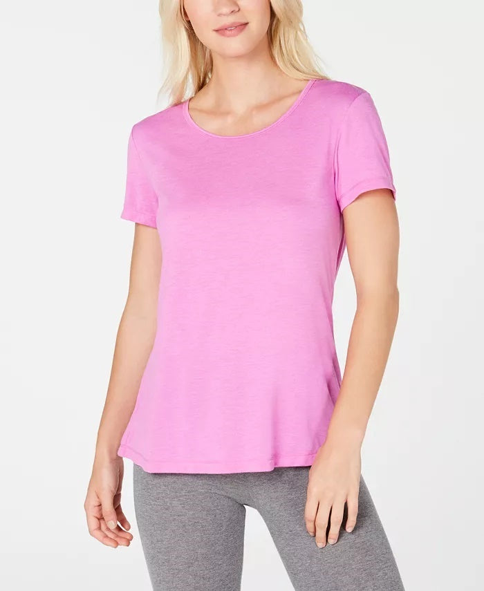 Ideology Women's Tie-Back T-Shirt  Purple Size X-Large