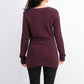 Style & Co Women's Mixed Stitch Sweater Purple Size Large