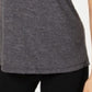 Ideology Women's Mesh-Back T-Shirt Dark Gray Size X-Large