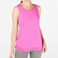 Ideology Women's Mesh-Hem Tank Top Purple Size Small