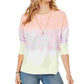 Style & Co Women's Tie-Dye Sweatshirt Pink Size Large
