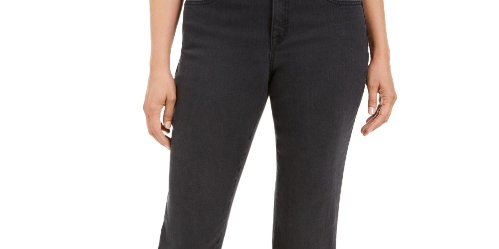 Style & Co Women's Curvy-Fit Straight Leg Jeans  Black Size 6