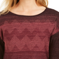 JM Collection Women's Metallic-Stitched Drop-Shoulder Sweater Purple Size X-Small