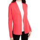 Alfani Women's Petite Full Needle Sweater Coat Red Size Petite Large