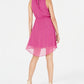Maison Jules Women's Purple Sleeveless Halter Mini Party Dress Purple Size Small