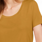 Maison Jules Women's Scoop Neck T-Shirt Pink Size Medium