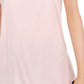 Maison Jules Women's Scoop Neck T-Shirt Pink Size X-Large