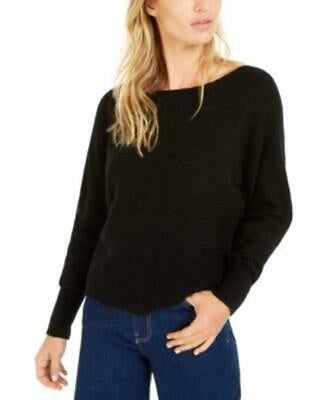 Bar III Women's Becca Tilley X Dolman Sleeve Sweater Black Size X-Small