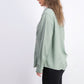 Charter Club Women's Woven Solid Tencel Shirt Green Size X-Large