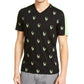 INC International Concepts Men's Skull Graphic V-Neck T-Shirt Black Size Extra Large