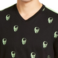INC International Concepts Men's Skull Graphic V-Neck T-Shirt Black Size Extra Large