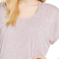 Ideology Women's Snake Print Burnout Layered T-Shirt Pink Size X-Small
