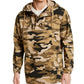 Sun + Stone Men's Camouflage Long Sleeve Mock Classic Fit Quarter Zip Cotton Sweater Beige Size Large