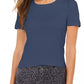 Style & Co Women's Scoop-Neck T-Shirt Blue Size Medium