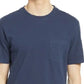 Sun + Stone Men's Blake Heathered Pocket T-Shirt  Navy Size Large