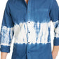 Sun + Stone Men's Horizon Tie Dye Shirt Navy Size Large