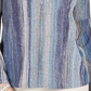 Style & Co Women's Striped Bell-Sleeve Top Purple Size Large