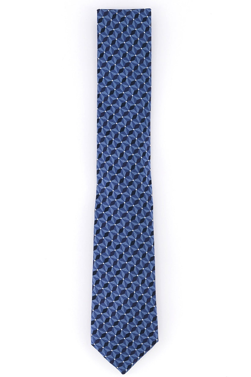 Alfani Men's Slim Geo Tie Blue Size Regular