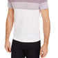 Alfani Men's Twill Striped Polo Shirt Natural Size X-Large