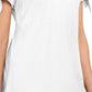 Karen Scott Women's Tie-Sleeve T-Shirt White Size X-Large