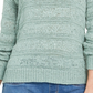 Style & Co Women's Petite Tape-Yarn Pullover Sweater Green Size Petite Large