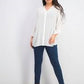 Charter Club Women's Gauzy Tie Sleeve Blouse White Size Medium