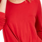 Style & Co Women's Twist-Front Top Red Size XX Large