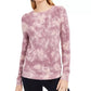 INC International Concepts Women's Tie Dyed Sweater Pink Size Medium