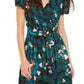 INC International Concepts Women's Puff Sleeve High Low Dress  Black Size 8 Petite