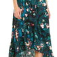 INC International Concepts Women's Puff Sleeve High Low Dress  Black Size 8 Petite