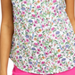 Charter Club Women's Floral-Print Sleeveless Shirt  White Size 18