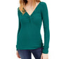INC International Concepts Women's Twist-Front Sweater Green Size XX Large