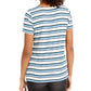 Style & Co Women's Striped Twist Front Top Blue Size XX-Large