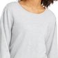 Style & Co Women's Pull Sleeve Blouson Sweater Silver Size Medium