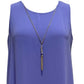 JM Collection Women's Necklace-Embellished Sheath Dress Purple Size X-Large
