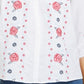 Charter Club Women's Linen Embroidered Front Blouse White Size X-Small