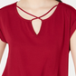 BCX Junior's Crisscross Knotted Top Purple Size Large