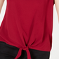 BCX Junior's Crisscross Knotted Top Purple Size Large