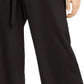 BCX Junior's Wide Leg Paperbag Pants Black Size Medium