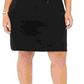 Anne Klein Women's Belted 3/4 Sleeve Jewel Neck Above The Knee Sheath Wear To Work Dress Black Size 3X