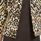 Kasper Women's Open-Front Animal-Print Jacket Yellow Size 4