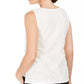 Kasper Women's Sequined Textured Top Natural Size X-Small