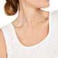 Kasper Women's Sequined Textured Top Natural Size X-Small