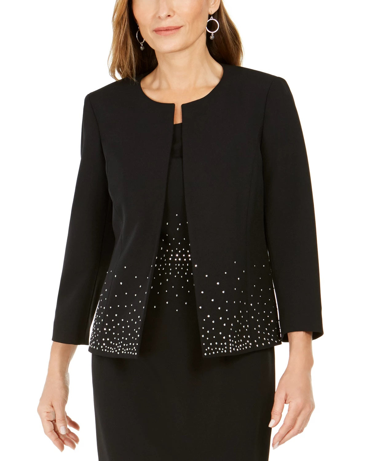 kasper-womens-embellished-open-front-jacket-black-size-16