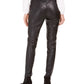 Bar III Women's Faux-Leather Skinny Pants Black Size Medium