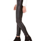Bar III Women's Faux-Leather Skinny Pants Black Size Medium