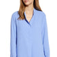 Anne Klein Women's Tunic Blouse Blue Size Medium